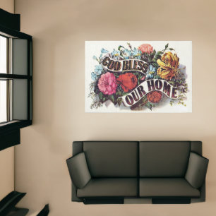 God Bless Our Home Rug