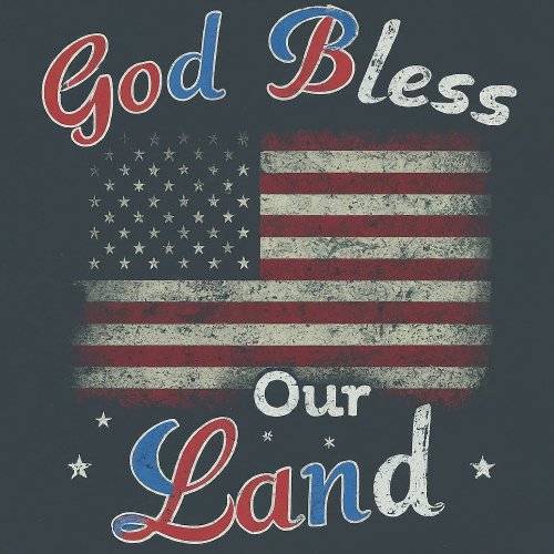 God bless our land keychain
