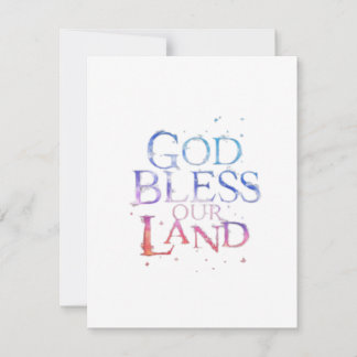 God Bless Our Land Note Card