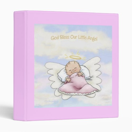 God Bless Our Little Angel _ Baby Book Binder