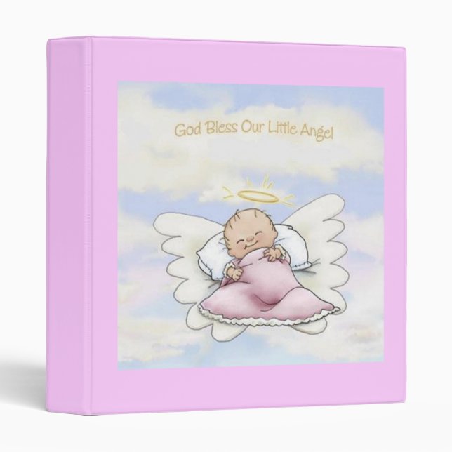 God Bless Our Little Angel - Baby Book Binder (Front/Spine)