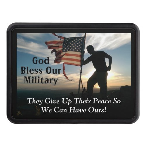 God Bless Our Military Hitch Cover