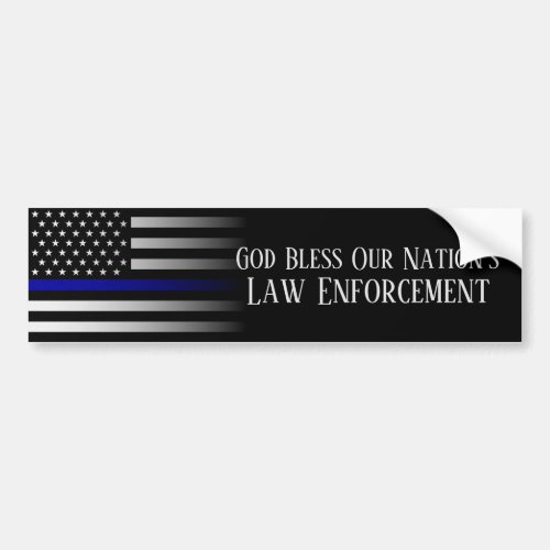 God Bless Our Nations Law Enforcement Bumper Sticker