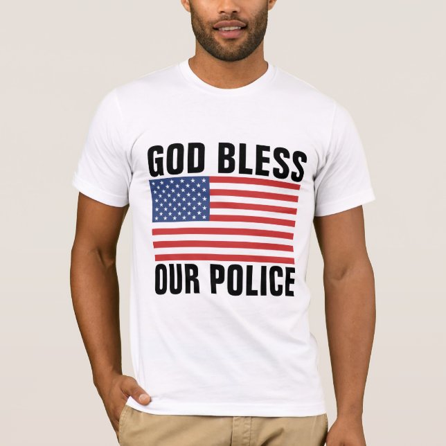 GOD BLESS OUR POLICE T-SHIRTS (Front)