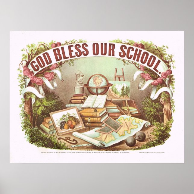 'God Bless Our School and Poster (Front)