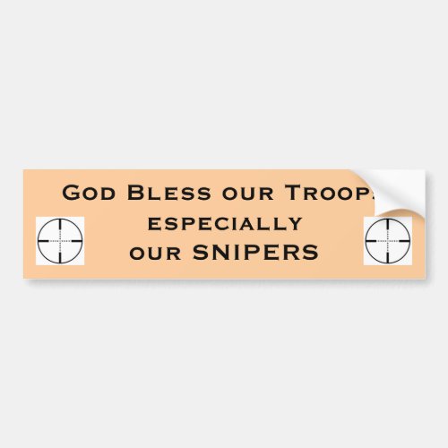God Bless our Troops especial Bumper Sticker