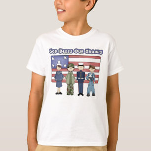 God Bless Our Troops - Kid's T-Shirt