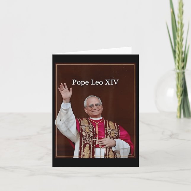 God Bless Pope Leo Xiv 1  Card (Front)