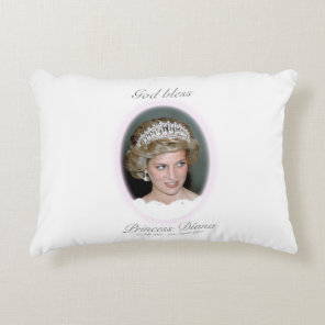 God Bless Princess Diana - Remembrance Accent Pillow