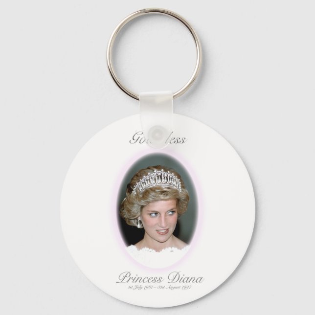 God Bless Princess Diana - Remembrance Keychain (Front)
