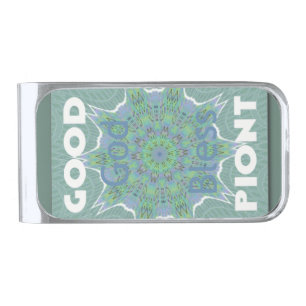 God Bless Silver Plated Money Clip