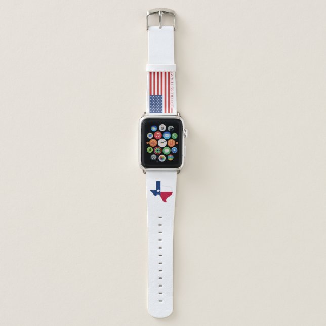 God bless Texas Apple Watch Band (Front)