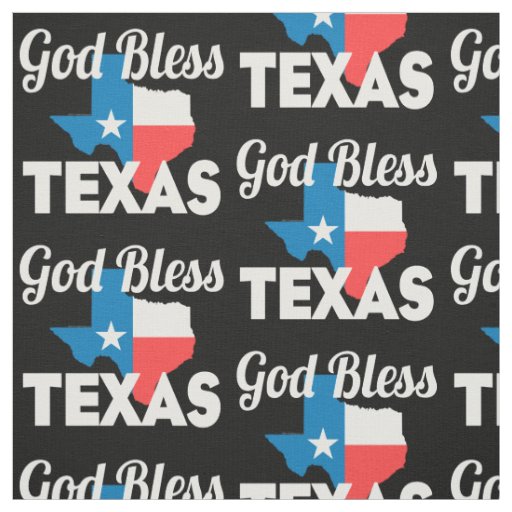 God Bless Texas Fabric