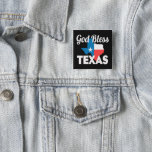 God Bless Texas Pinback Button