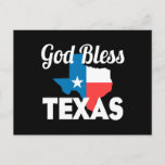 God Bless Texas Postcard