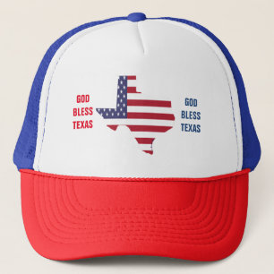 GOD BLESS TEXAS TRUCKER HAT