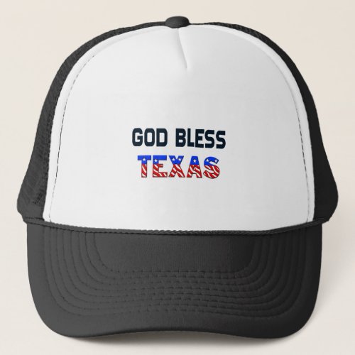 God Bless Texas Trucker Hat