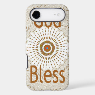 "God Bless"   Text Traditional African Motif Desig iPhone 17 Air Case