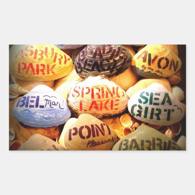 God Bless the Jersey Shore Rectangular Sticker (Front)