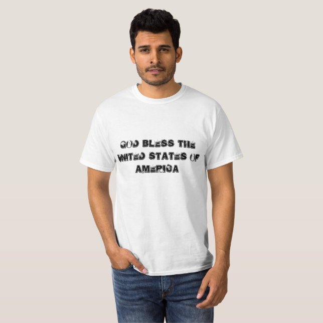 God bless the United Sates of America T-Shirt (Front Full)