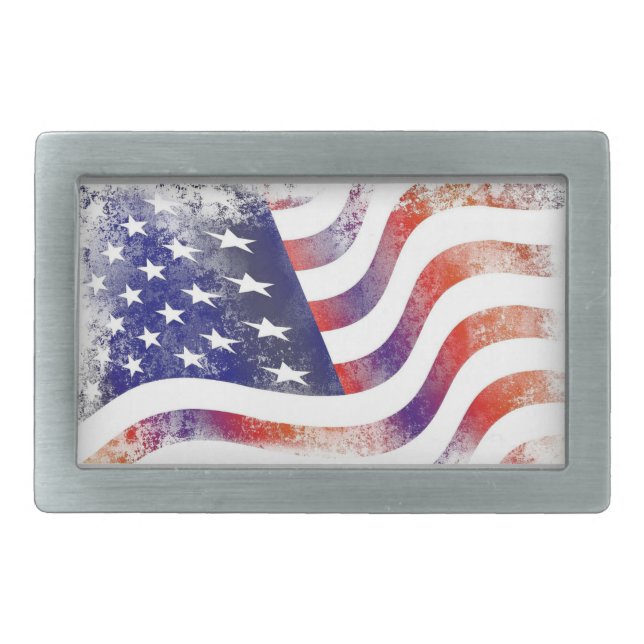 God Bless The USA Belt Buckle (Front)