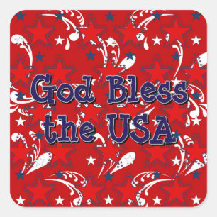 God Bless the USA Sticker