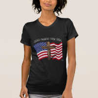 GOD BLESS THE USA with rugged cross & US flag