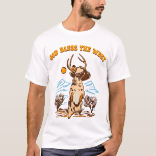 God Bless The Vintage West Cowboy Music Country T-Shirt