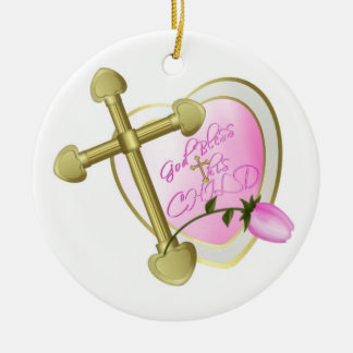 God Bless this Child Ceramic Ornament