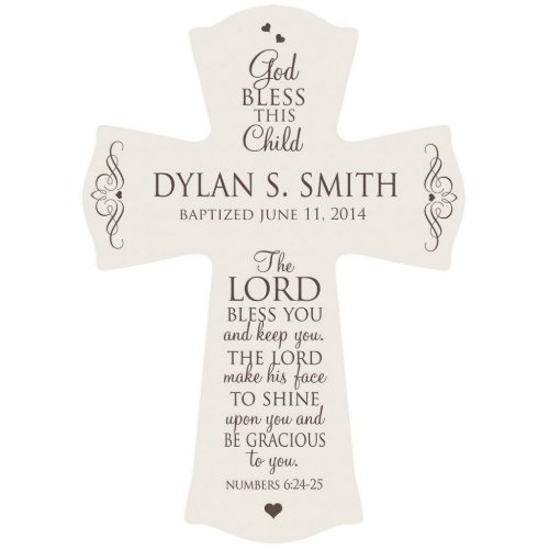 God Bless This Child Large Cross _ Ivory