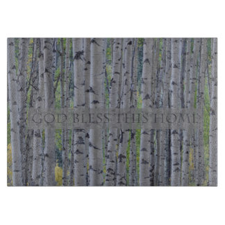 God Bless This Home Aspens Cutting Board