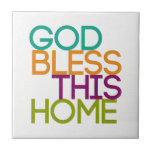 God Bless This Home Tile at Zazzle
