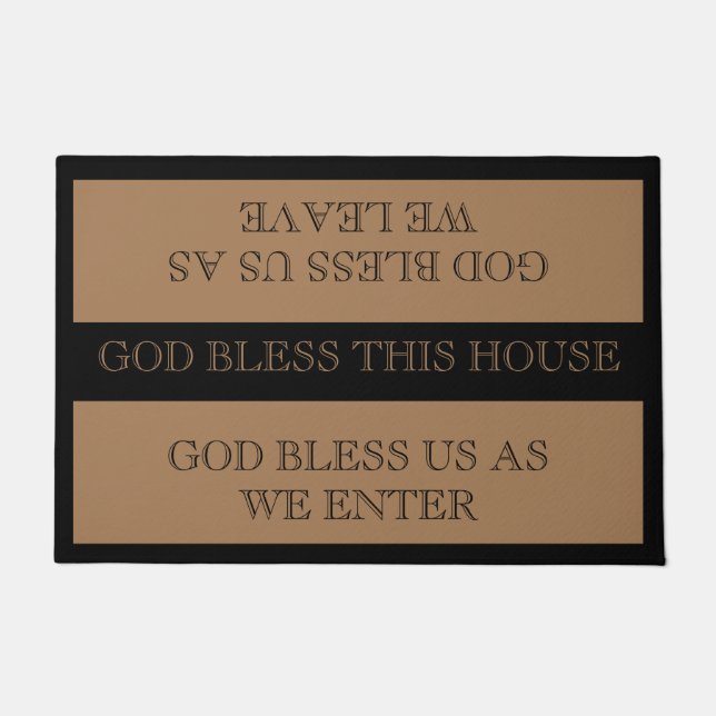 God bless this house doormat (Front)
