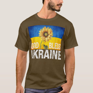 God Bless Ukraine Sunflower Christians Pray For Uk T-Shirt
