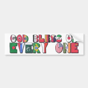 God Bless Us Every One Bumper Sticker