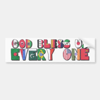 God Bless Us Every One Bumper Sticker