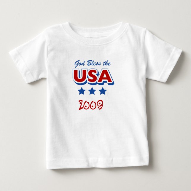 God Bless USA 2009 Infant T-Shirt (Front)