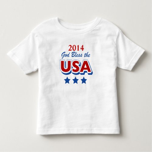 God Bless USA 2014 Toddler T Shirt template