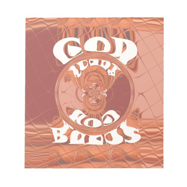 God Bless You – African-Inspired Spiritual Print D Notepad (Front)