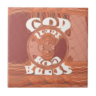God Bless You – African-Inspired Spiritual Print D Tile