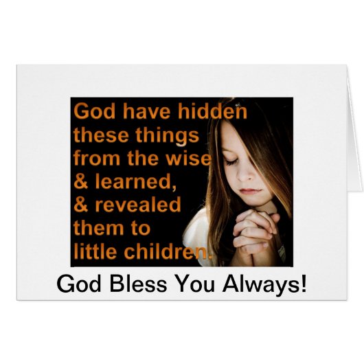 God Bless you Always! (Front Horizontal)