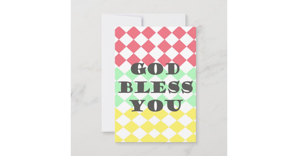 God Bless You Card | Zazzle