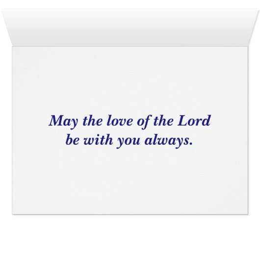 God Bless You Card (Inside Horizontal (Bottom))