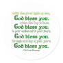 God Bless You Classic Round Sticker
