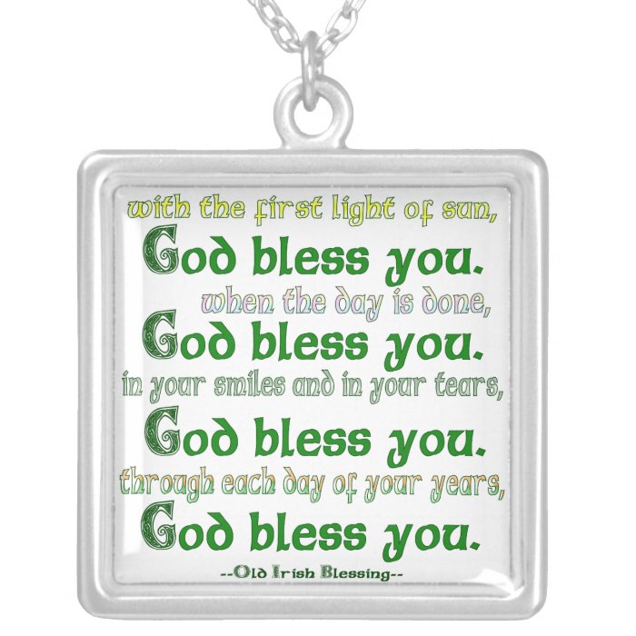 God Bless You Custom Necklace