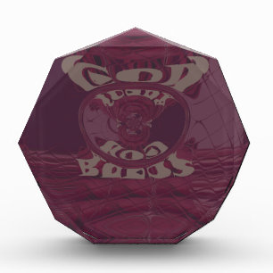 God Bless You Giraffes Art Print/Design Acrylic Award