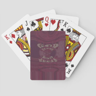 God Bless You Giraffes Art Print/Design Poker Cards
