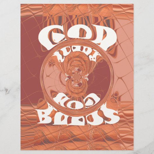 God Bless You Inspirational Text Design. (Front)