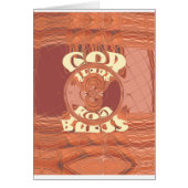 God Bless You Inspirational Text Design. (Front)