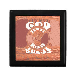 God Bless You Inspirational Text Design. Gift Box